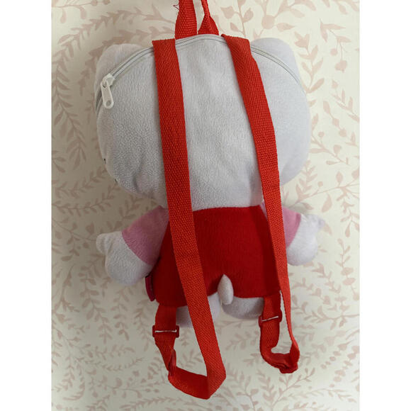 Vintage Hello Kitty Plush Backpack - Cute Red/Pink Design - Picture 3 of 4